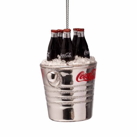 Vondels kersthanger Coca Cola flessen in cooler - afbeelding 1