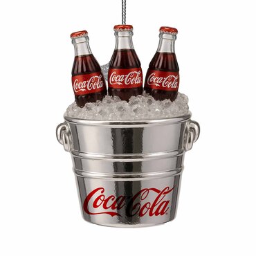 Vondels kersthanger Coca Cola flessen in cooler - afbeelding 2