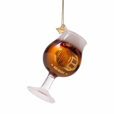 Vondels kersthanger bierglas "craft beer" - afbeelding 1