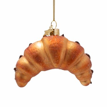 Vondels kersthanger croissant met chocolade - afbeelding 2