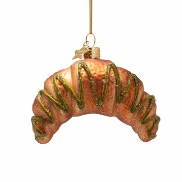 Vondels kersthanger croissant met pistache - afbeelding 1