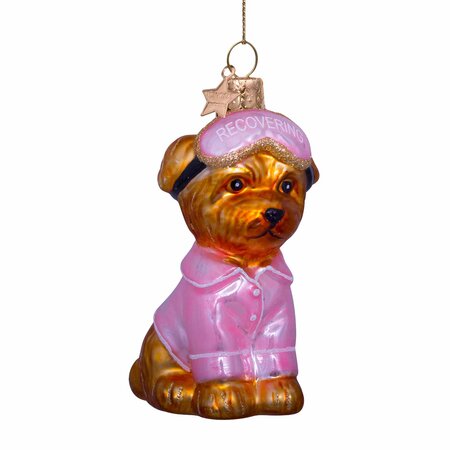 Vondels kersthanger hond in pyjama - afbeelding 1