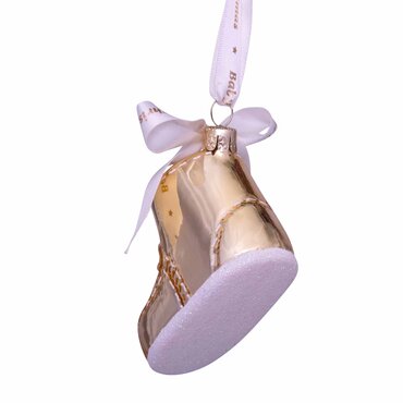 Vondels kersthanger schoentje "baby first christmas" - afbeelding 2