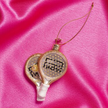 Vondels kersthanger padel goud - afbeelding 2