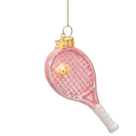 Vondels kersthanger padel roze - afbeelding 1