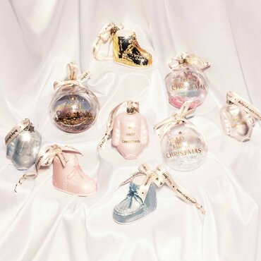 Vondels kersthanger schoentje "baby first christmas" - afbeelding 4