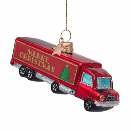Vondels kersthanger vrachtwagen "merry christmas" - afbeelding 1