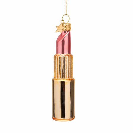 Vondels kersthanger roze lipstick - afbeelding 1