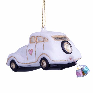 Vondels kersthanger trouwauto "just married" - afbeelding 2