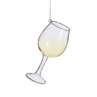 Kerst ornament wijnglas