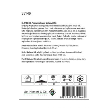 Papaver National Mix - afbeelding 2