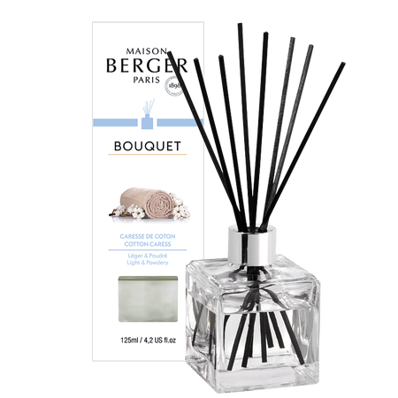 Lampe Berger parfumverspreider met sticks Caresse de coton 125 ml
