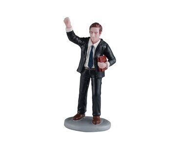 Lemax kerstdorp figuur 'Pastor Waving'