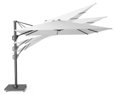 Platinum Sun & Shade zweefparasol Challenger T¹ 300x300 lichtgrijs - afbeelding 3