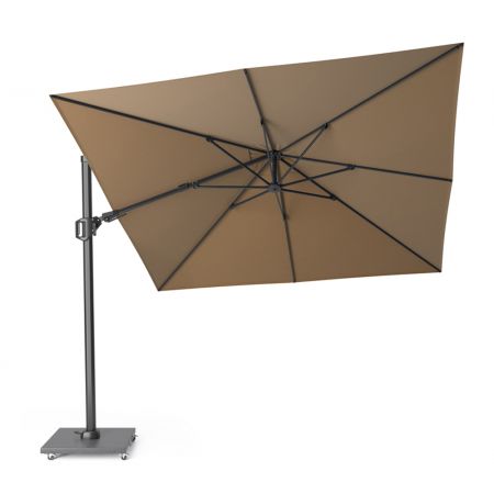 Platinum Sun & Shade zweefparasol Challenger T² 300x300 taupe - afbeelding 1