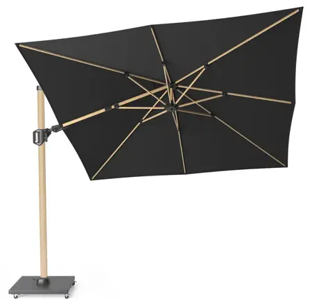 Platinum Sun & Shade zweefparasol Challenger T² premium 300x300 Faded black - afbeelding 1