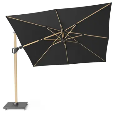 Platinum Sun & Shade zweefparasol Challenger T² premium 300x300 Faded black - afbeelding 1
