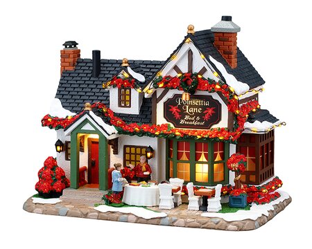Lemax kersthuisje 'Poinsettia Lane Bed & Breakfast'