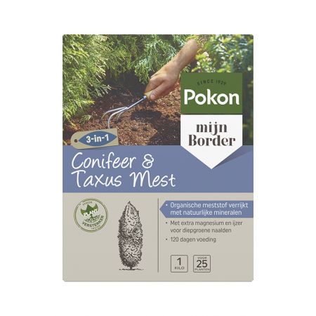 Pokon conifeer en taxus mest1 kg - afbeelding 1