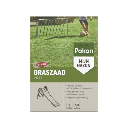 Pokon graszaad inzaai 50m² - afbeelding 1