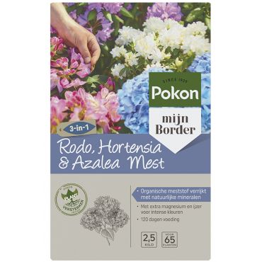 Pokon rodo, hortensia en azalea mest 2,5 kg - afbeelding 1