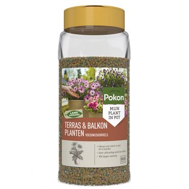 Pokon voedingskorrels terras en balkon 800 gr - afbeelding 1