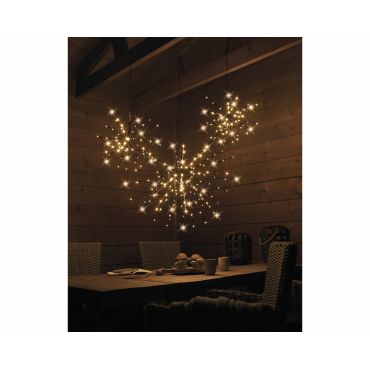 Polestar flashing zwart 160 LED klassiek warm - afbeelding 2