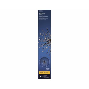 Polestar flashing zwart 160 LED klassiek warm - afbeelding 2