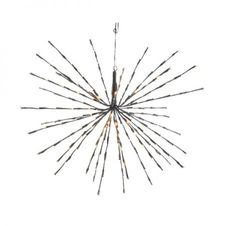 Polestar flashing zwart 72 LED klassiek warm - afbeelding 1