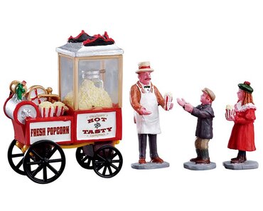 Lemax kerstdorp figuur 'Popcorn Seller'