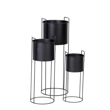 Pot op poten metaal Ø19x50 cm - afbeelding 2
