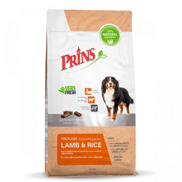 Prins hondenvoer procare lamb & rijst hypoallergenic (15 kg)