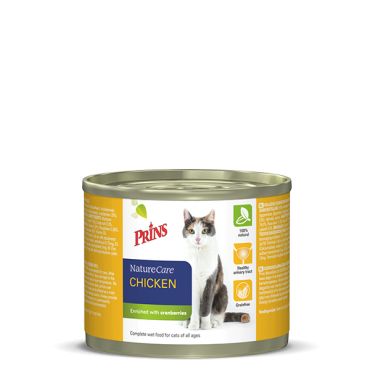 Prins kattenvoer naturecare chicken (200 gram)