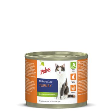Prins kattenvoer naturecare turkey (200 gram)