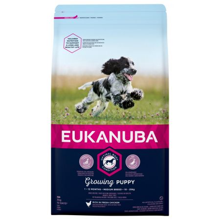 Eukanuba hondenvoer puppy medium chicken (3 kg) - afbeelding 1