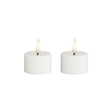 LED theelicht kaars wit 4,1x4,5 cm - afbeelding 3