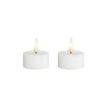 LED theelicht kaars wit 4,1x4,5 cm - afbeelding 4