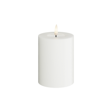 LED kaars wit 7,5x10 cm - afbeelding 2