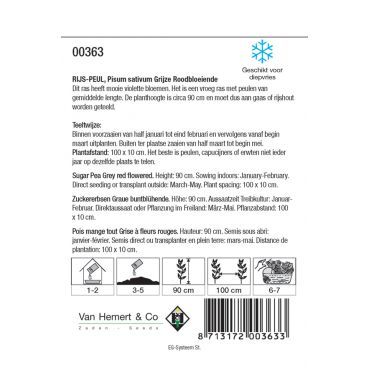 Rijspeul Grijze Roodbloeiende, 50 gr. - afbeelding 2