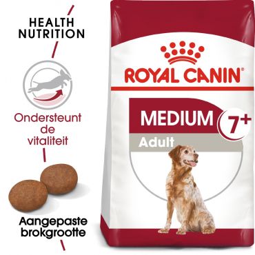 Royal Canin hondenvoer medium adult 7+ (4 kg) - afbeelding 2