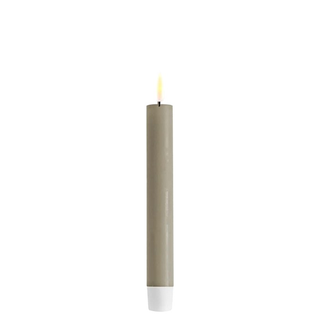 LED kaars Real Flame lichtgrijs dinerkaars set van 2 ↕15 cm