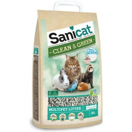 Sanicat kattenbakvulling Clean & Green 20L
