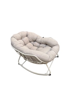 Schommelstoel Cozy beige / beige