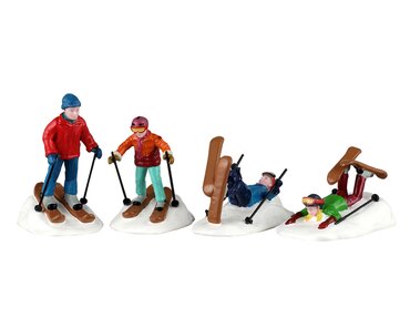 Lemax kerstdorp figuur 'Ski School Lessons'