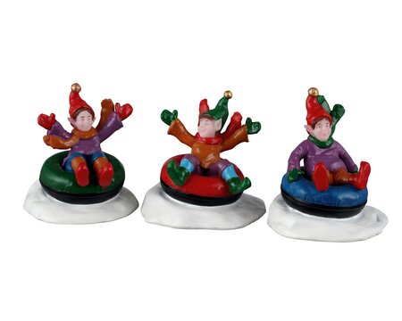 Lemax kerstdorp figuur 'Snow Tubers'