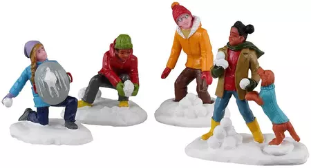 Lemax snowball battles kerstdorp figuur