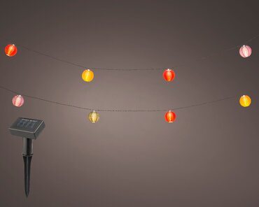 Solar lampionsnoer gekleurd - afbeelding 3
