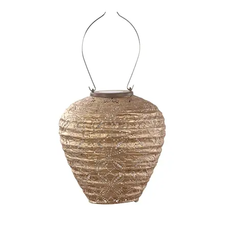 Lumiz solar lampion mandela goud balloon Ø20 cm - afbeelding 1
