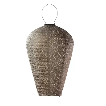 Lumiz solar lampion sashiko taupe balloon Ø35 cm - afbeelding 1
