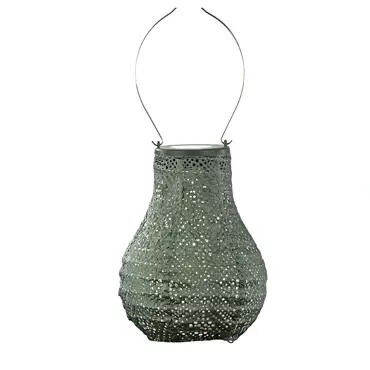 Lumiz solar lampion topaze sage groen bulb Ø16 cm - afbeelding 1